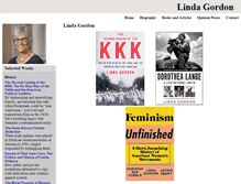 Tablet Screenshot of lindagordonhistorian.org